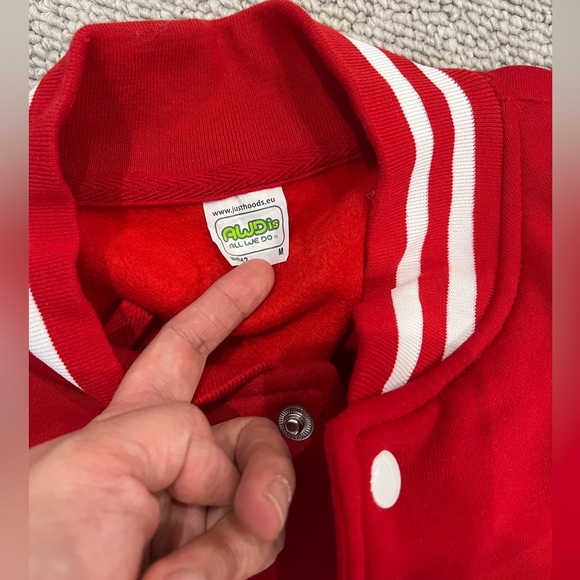 Varsity College Bomber Jacket Coat Sweater Retro Sport Gym Collegiate Athletic M - Picture 4 of 15